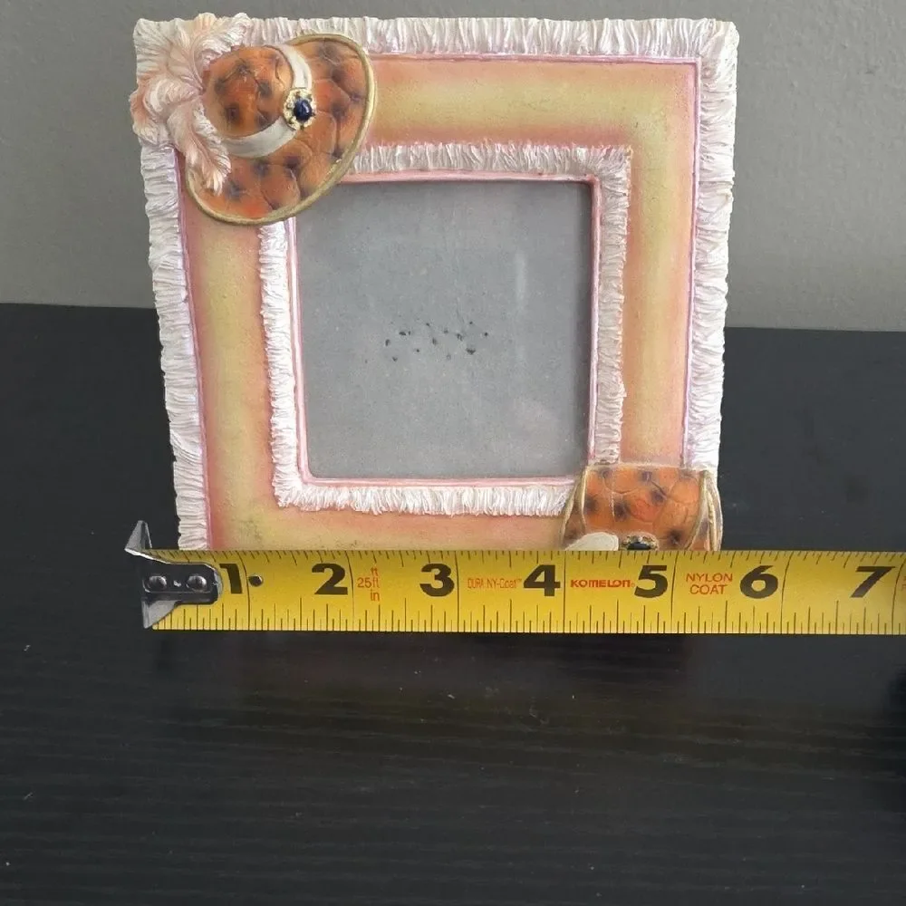 Charming Tan and Cream Picture Frame